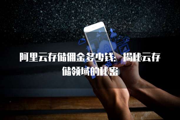 阿里云存储佣金多少钱:揭秘云存储领域的秘密