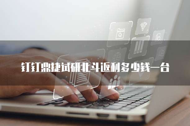 钉钉鼎捷试研北斗返利多少钱一台