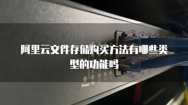 阿里云文件存储购买方法有哪些类型的功能吗