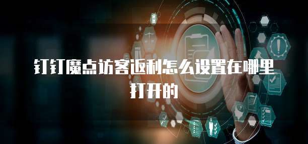 钉钉魔点访客返利怎么设置在哪里打开的