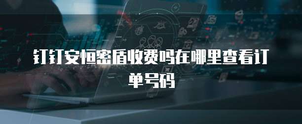 钉钉安恒密盾收费吗在哪里查看订单号码