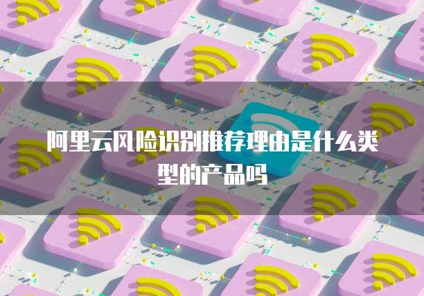 阿里云风险识别推荐理由是什么类型的产品吗