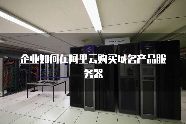 企业如何在阿里云购买域名产品服务器