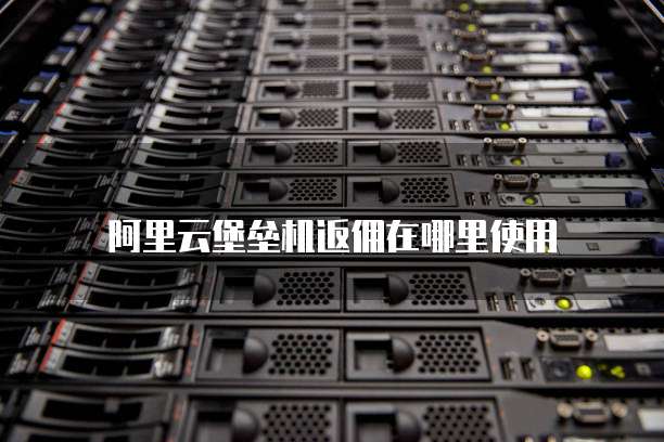 阿里云堡垒机返佣在哪里使用