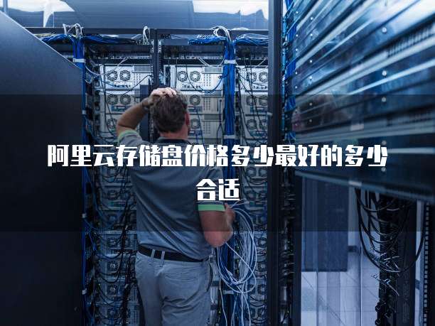 阿里云存储盘价格多少最好的多少合适