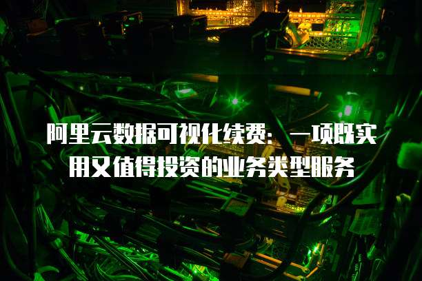 阿里云数据可视化续费：一项既实用又值得投资的业务类型服务