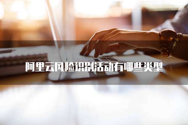 阿里云风险识别活动有哪些类型