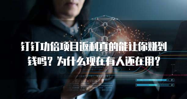 钉钉功倍项目返利真的能让你赚到钱吗?为什么现在有人还在用?