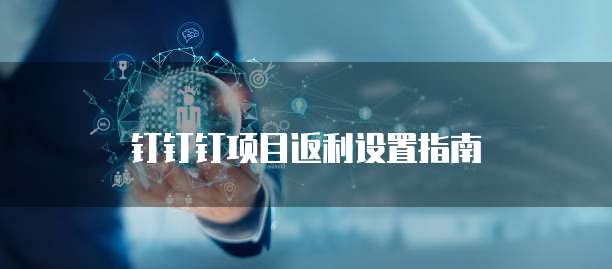 钉钉钉项目返利设置指南