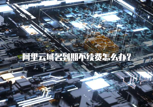阿里云域名到期不续费怎么办?
