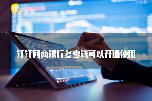 钉钉网商银行多少钱可以开通使用