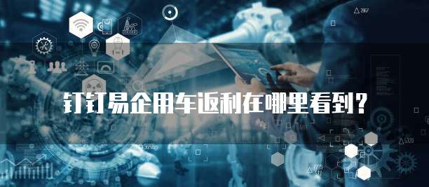 钉钉易企用车返利在哪里看到?