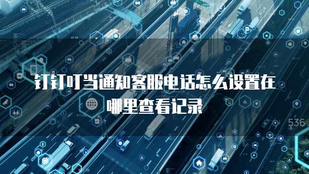 钉钉叮当通知客服电话怎么设置在哪里查看记录