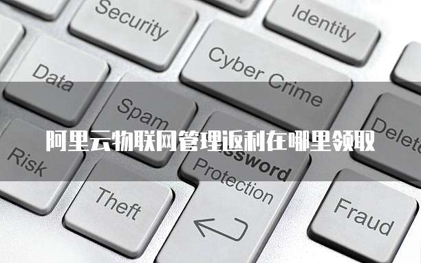 阿里云物联网管理返利在哪里领取
