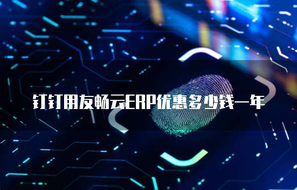钉钉用友畅云erp优惠多少钱一年
