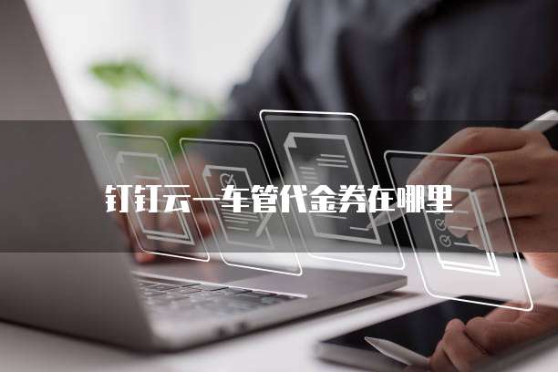 钉钉云一车管代金券在哪里