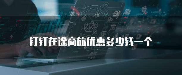 钉钉在途商旅优惠多少钱一个