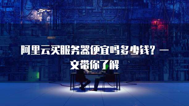 阿里云买服务器便宜吗多少钱?一文带你了解