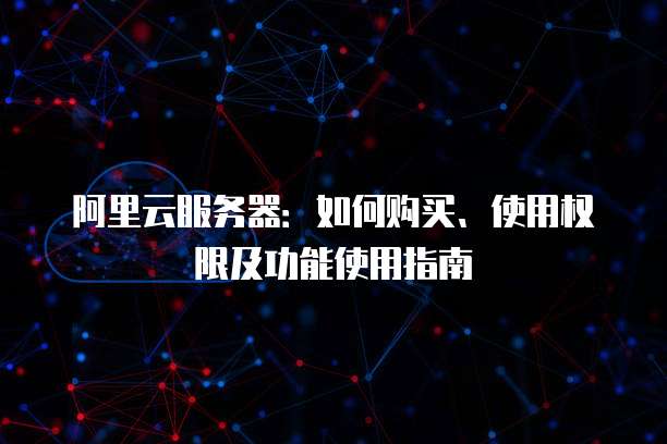 阿里云服务器:如何购买、使用权限及功能使用指南