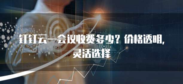 钉钉云一会议收费多少？价格透明，灵活选择