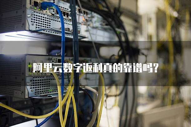 阿里云数字返利真的靠谱吗？