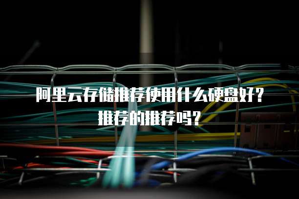 阿里云存储推荐使用什么硬盘好？推荐的推荐吗？