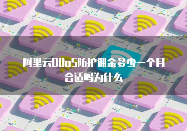 阿里云DDoS防护佣金多少一个月合适吗为什么
