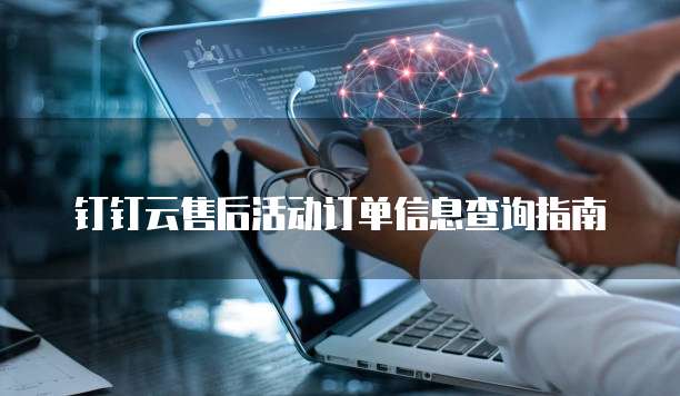钉钉云售后活动订单信息查询指南
