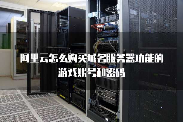 阿里云怎么购买域名服务器功能的游戏账号和密码