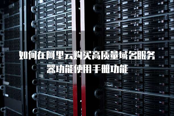 如何在阿里云购买高质量域名服务器功能使用手册功能