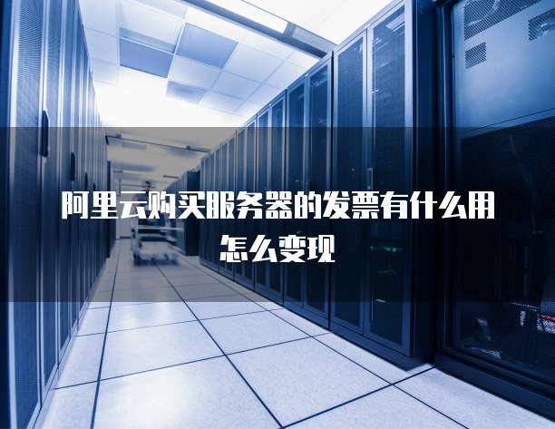 阿里云购买服务器的发票有什么用怎么变现