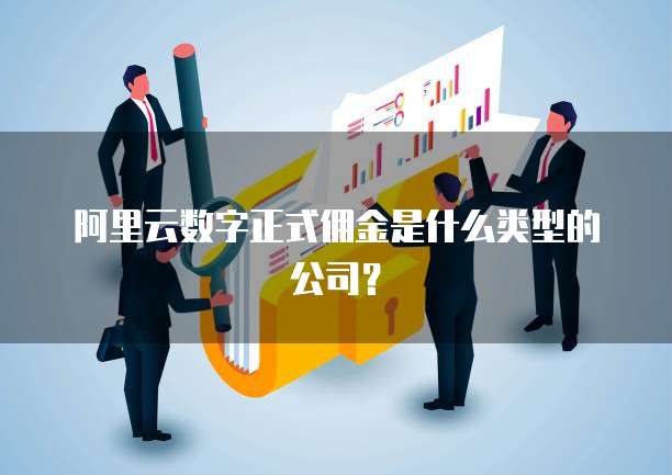 阿里云数字正式佣金是什么类型的公司？