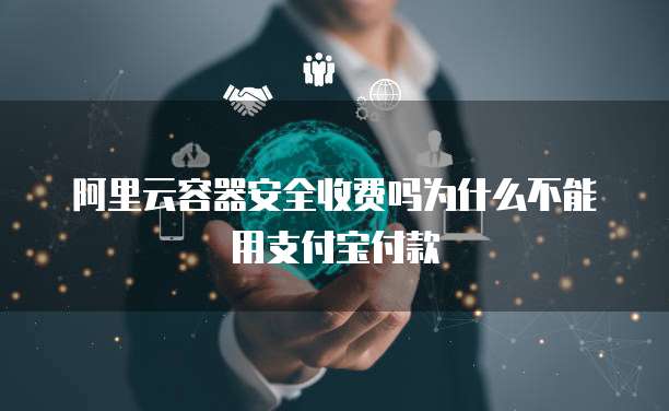 阿里云容器安全收费吗为什么不能用支付宝付款