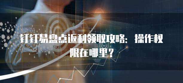 钉钉易盘点返利领取攻略:操作权限在哪里?