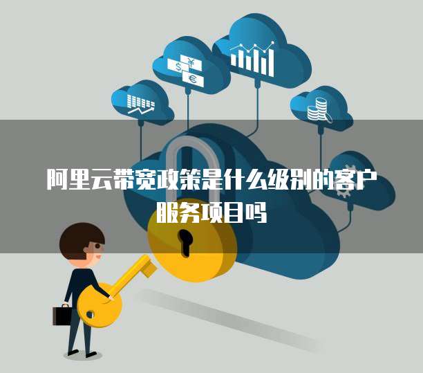 阿里云带宽政策是什么级别的客户服务项目吗