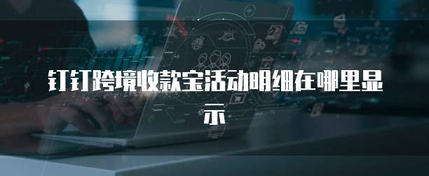 钉钉跨境收款宝活动明细在哪里显示
