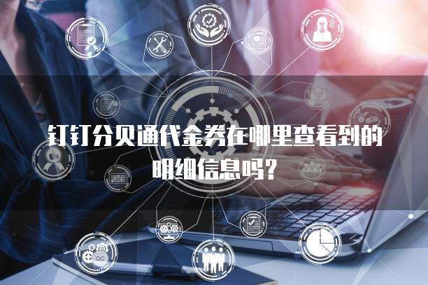 钉钉分贝通代金券在哪里查看到的明细信息吗?