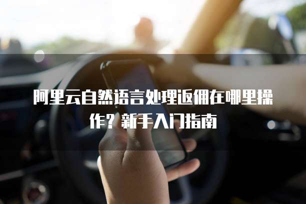 阿里云自然语言处理返佣在哪里操作?新手入门指南