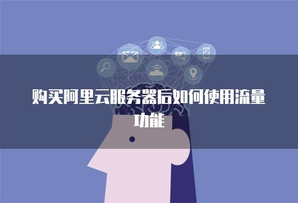 购买阿里云服务器后如何使用流量功能