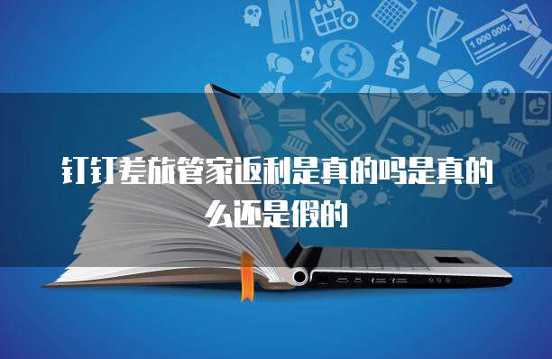钉钉差旅管家返利是真的吗是真的么还是假的
