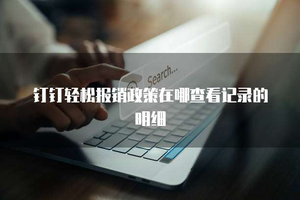 钉钉轻松报销政策在哪查看记录的明细