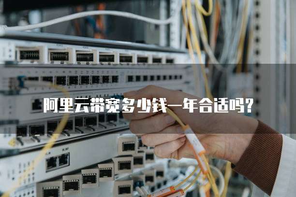 阿里云带宽多少钱一年合适吗?
