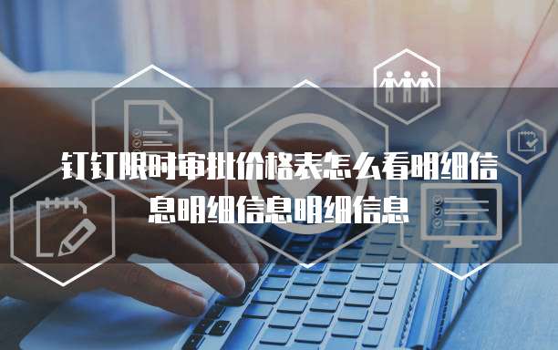 钉钉限时审批价格表怎么看明细信息明细信息明细信息