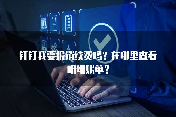 钉钉我要报销续费吗?在哪里查看明细账单?