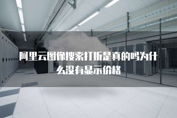 阿里云图像搜索打折是真的吗为什么没有显示价格