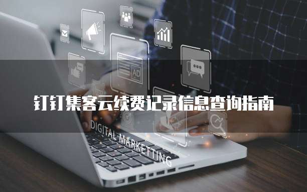 钉钉集客云续费记录信息查询指南