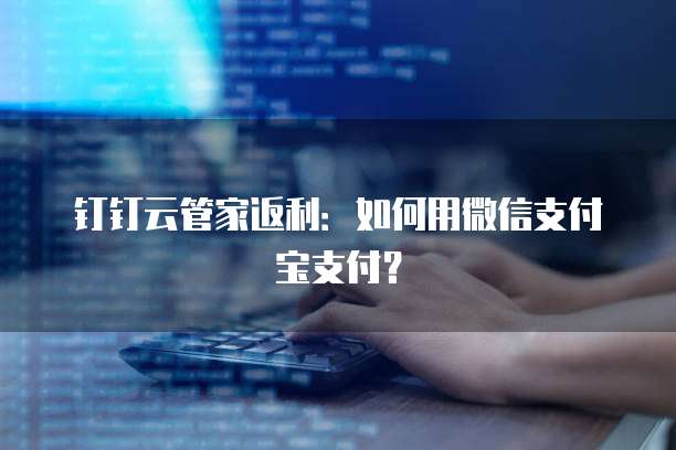 钉钉云管家返利:如何用微信支付宝支付?