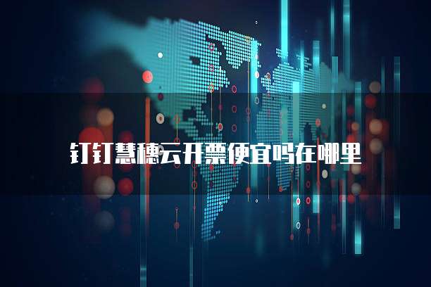 钉钉慧穗云开票便宜吗在哪里