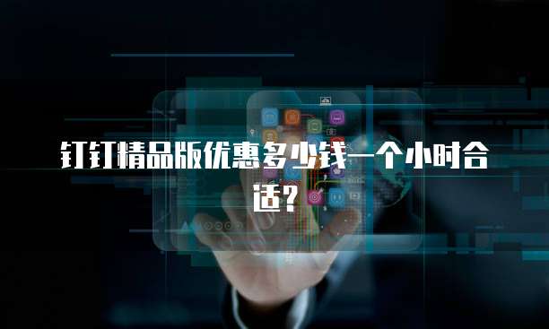 钉钉精品版优惠多少钱一个小时合适？