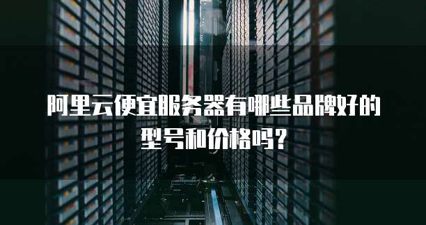 阿里云便宜服务器有哪些品牌好的型号和价格吗?